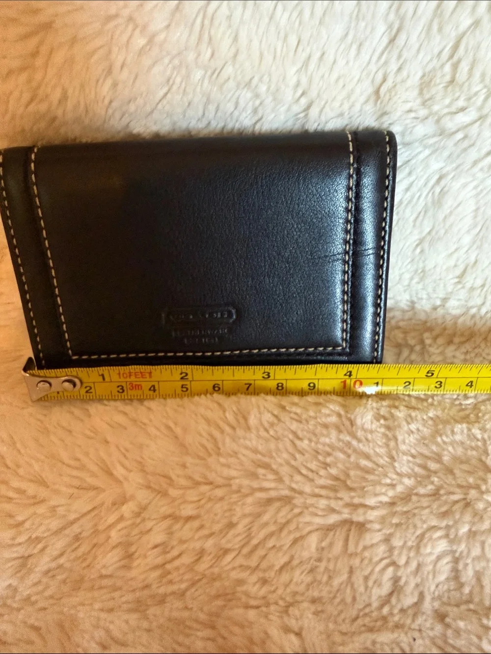 Coach black leather